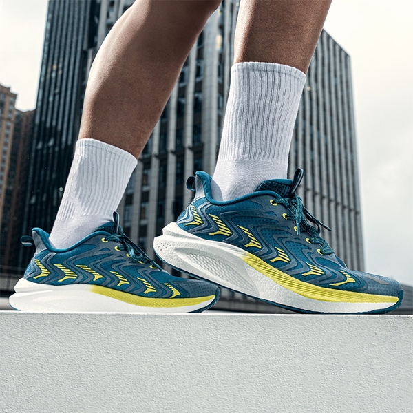 [FlyLife] Men's Lightweight Running Sneakers - BLUE/GREEN - 6